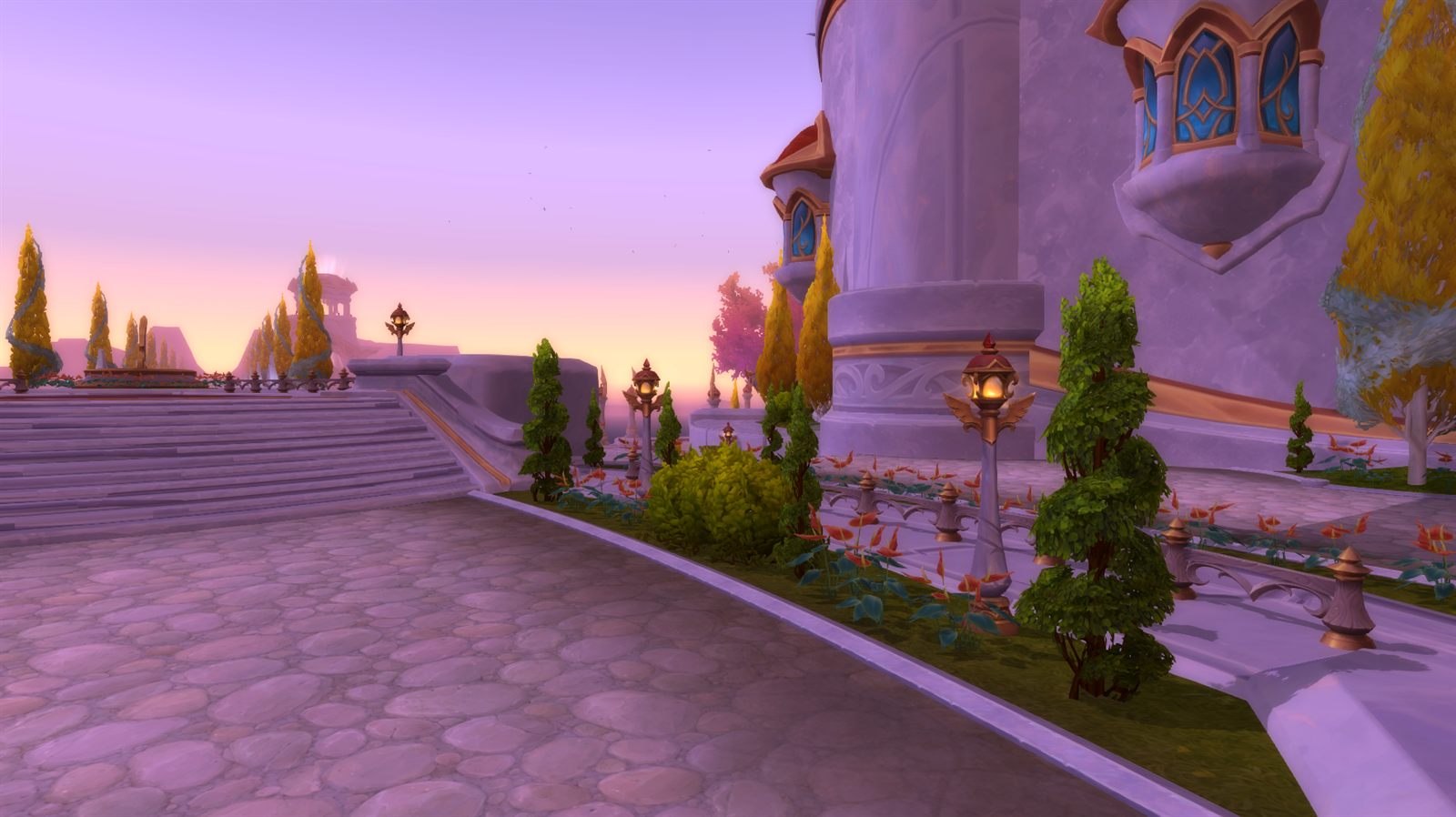 Terrain layers blended by height