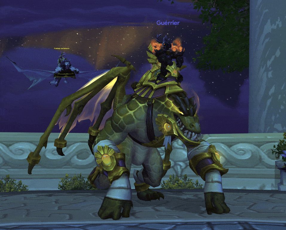 A modern model with its particle effects